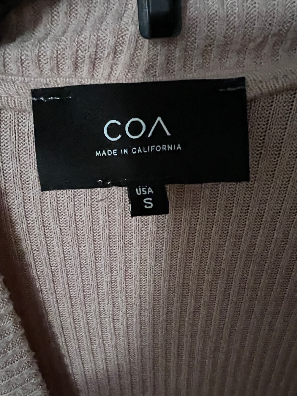 COA Anthropologie blush pink long sweater mid length size small - Picture 2 of 6